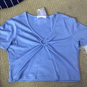 ROMWE light blue tee shirt
